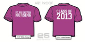 Image of BLUE UTA Nursing Class of Shirt