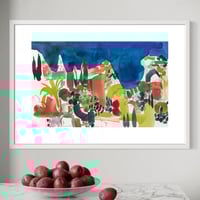 Image 4 of Corfu coast line original unframed watercolour painting 