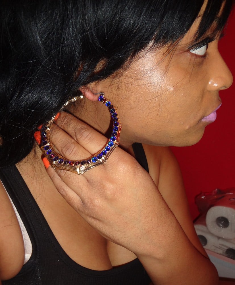 crystal bamboo earrings