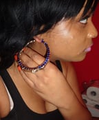 Image of Swarovski Crystal Volcano Bamboo Earrings