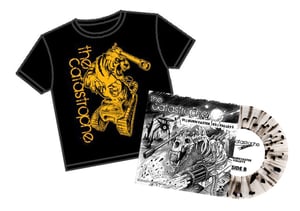 Image of Limited Edition Tiger Tank T-Shirt Clear w/Black splatter Vinyl Bundle 