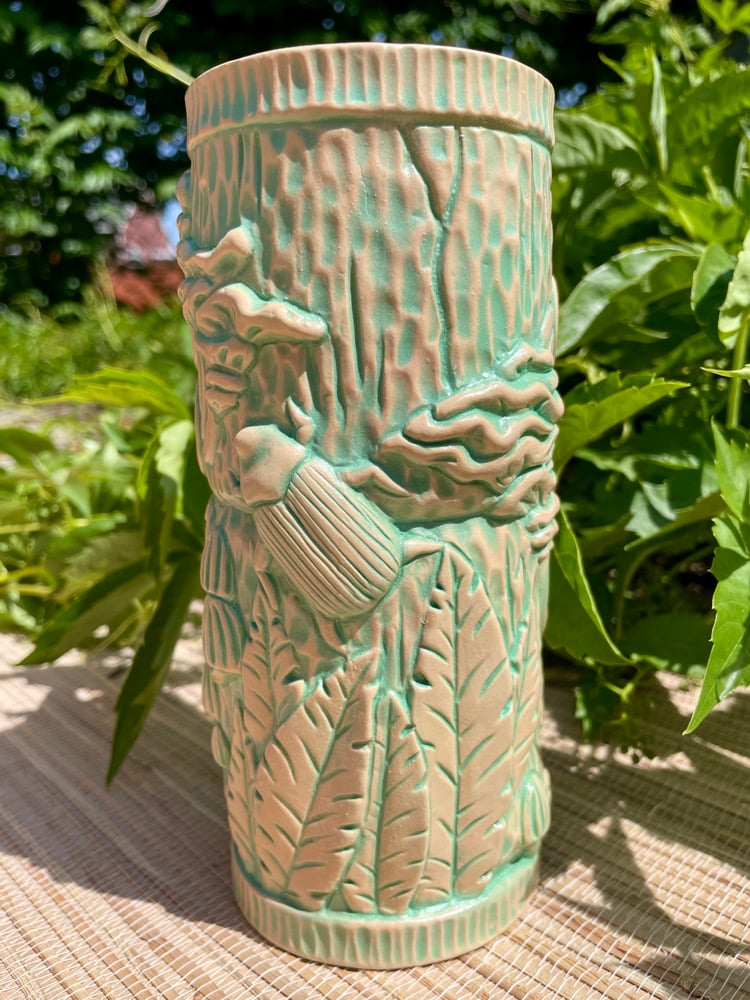 Image of Mint/Tan Fungi Peanut Mug