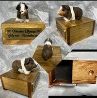 Image 5 of Custom Engraved Guinea Pig Urn Custom HandPainted To Your Photos