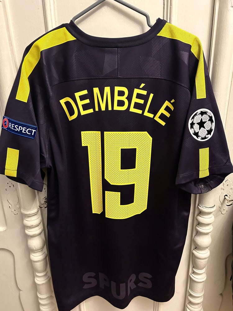 Image of Tottenham Hotspur “DEMBELE 19” 2017/18 Third Shirt + patches (XL)