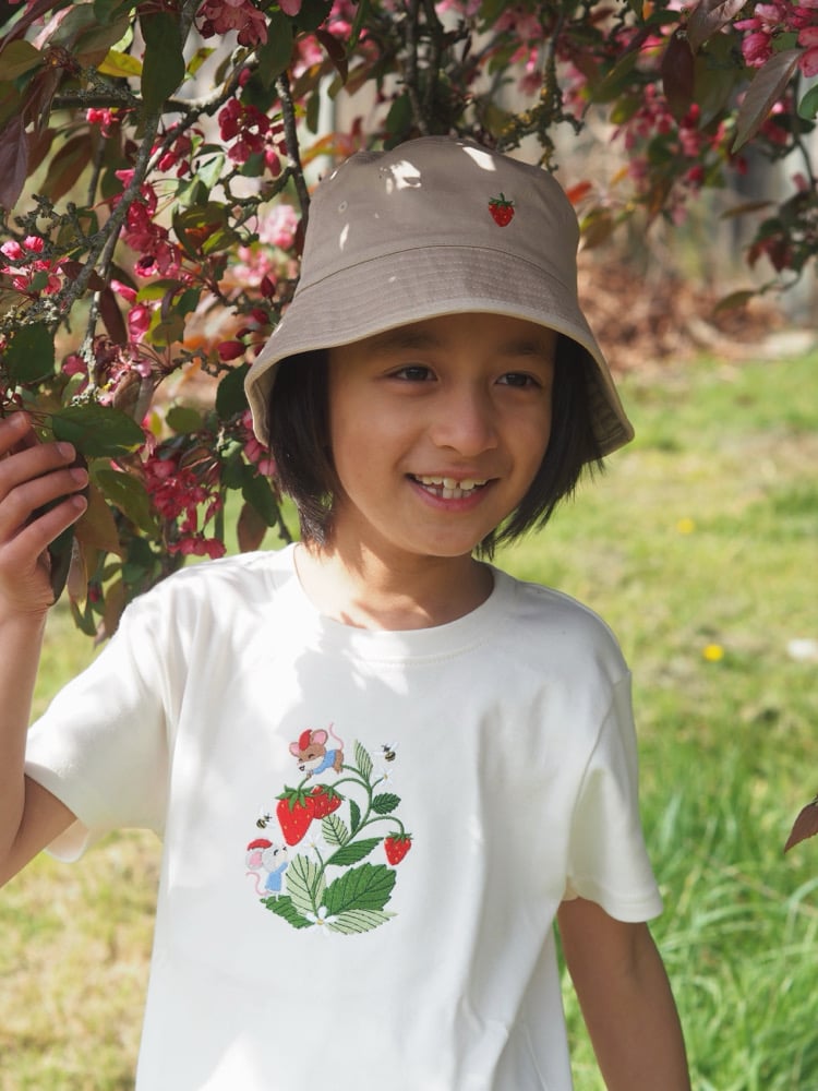 Image of The Strawberry Patch Gnomes - Tee & Short Set Oat