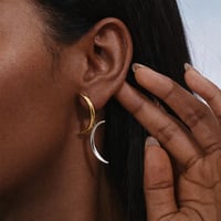 Image 2 of Eclipse Curve Earrings