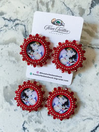 Image 1 of Sailor Mars Earrings (Dangly or Studs)