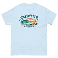 Image 2 of Saltwater Surf Company T-Shirt Unisex Coastal Graphic Tee Beach Surf Shirt Ocean Lifestyle Tee