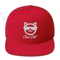 Image 4 of White Cool Cat Snapback