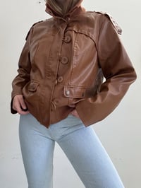 Image 1 of 00s camel brown jacket // M