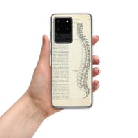 Image 12 of Antique Bookpage Anatomical Illustration Human Spine Clear Case for Samsung®