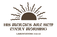 Image 3 of  Men’s and Women’s Off-White ‘New Every Morning’ Tee 