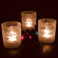 Image 3 of ‘Silent Night, Holy Night’ Christmas tealight holder