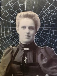 Image 2 of  Victorian photocard With Preserved Web