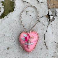 Image 1 of Pink Valentine Heart with Vintage Florals II