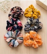 Image 1 of Large Floral Scrunchies