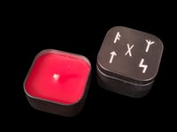 Image 1 of Asgard hel's hunger rune tin candle 
