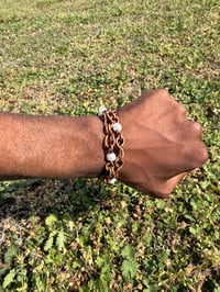 Image 1 of PEARL DLO BRACELET PAIR