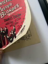 Image 4 of Diamonds are a Girl's Best Friend from Gentlemen Prefer Blondes, framed 1953 vintage sheet music