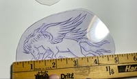 Image 2 of Vintage 5” Rollo Pegasus Horse Stencil By Malone