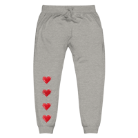 Image 2 of Love note fleece joggers 