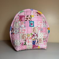 Image 1 of Handmade Pink Patchwork Quilted Bag