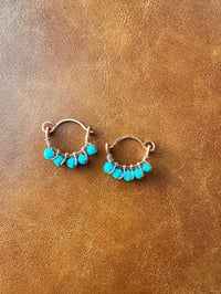 Image 2 of Turquoise (Copper) Swing Earrings