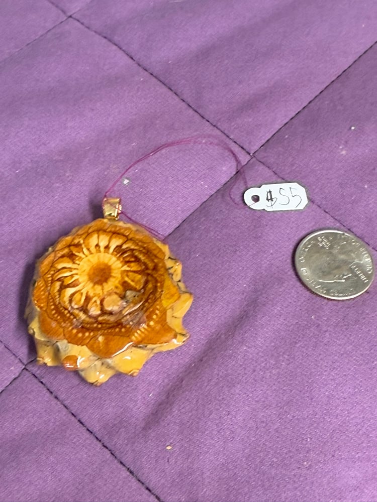 Image of Larimar Pinecone Charm | Handmade PNW Resin Jewelry | #103