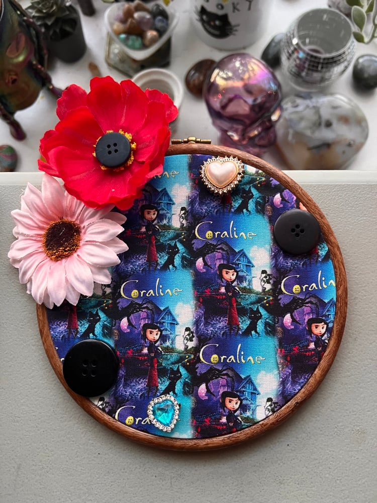 Image of Coraline wall hanging ⭐️💙