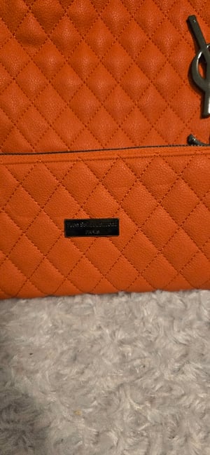 Image of Large orange You So Lit Tote n wallet