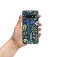 Image 8 of Art Nouveau Inspired Blue Boho Floral Clear Case for Samsung®