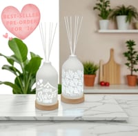 Image 2 of LED Ceramic Reed Diffuser Home 19cm