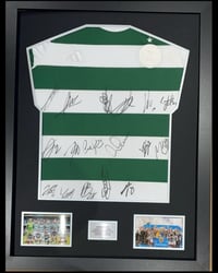 Signed Framed Celtic FC Centenary Squad Shirt