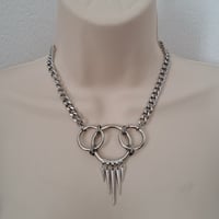 Image 3 of 2508 PRETTY VACANT Stainless steel spike necklace