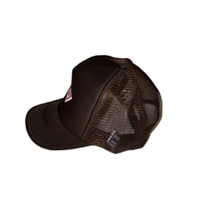 Image of Ghost Trucker Hat in Brown/Pink