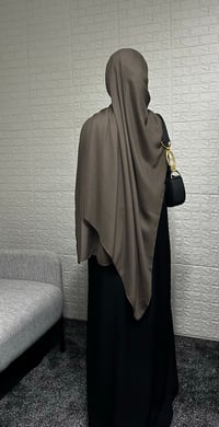 Image 3 of Dark Khaki Modal Hijab