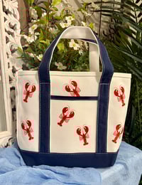 Image 1 of Lobster Tote - Small/Blue