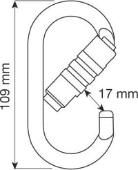 Image 2 of CAMP Oval Pro 2Lock Carabiner 