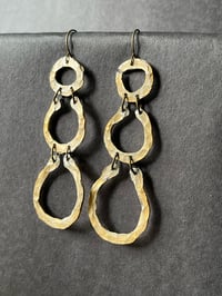 Image 3 of Large hammered earrings