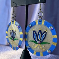 Image 3 of Scilla Flowers Parfleche Earrings