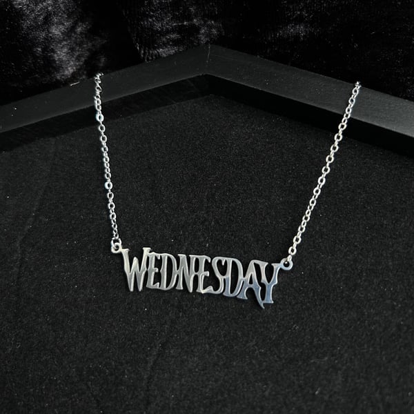 Image of Wednesday Script Necklace