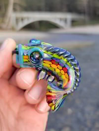 Image 1 of Dark Rainbow Koi Pendant