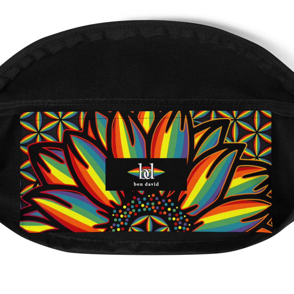 Rainbow Spunflower Belt Bag