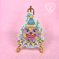 Mr Blobby Clown Glitter Sticker 