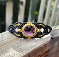 Image 1 of Trapiche Amethyst Bracelet 