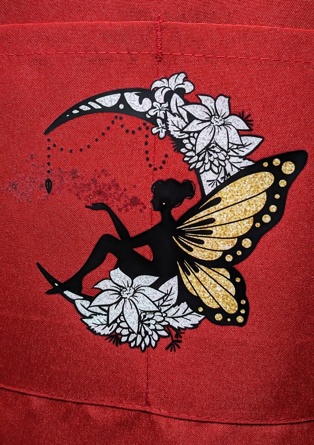 Image of Butterfly Fairy Apron (red)
