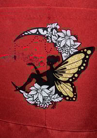 Image 3 of Butterfly Fairy Apron (red)