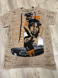 Small Dre tan lace destroyed 