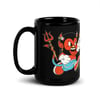 Red Devil Vic-Black Glossy Mug