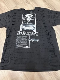 Xlarge cherv b/w lace destroyed 